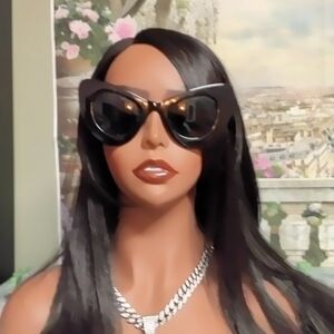 Black Cat-Eye Sunglasses